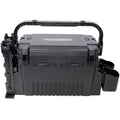 Dual-layer Fishing Tackle Box,Tackle Box Organizer Fishing Box Large,With 2pcs Rod Holder,2pcs Cup Holder,1pc Carring Strap,Black