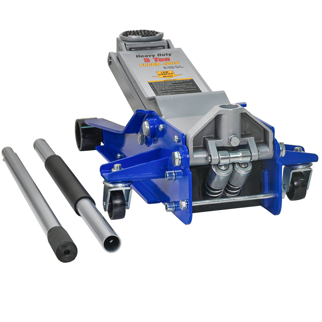Hydraulic Jack, 5 Ton(11,000lbs)Low Profile Floor Jack, Heavy-Duty Steel Racing Floor Jack with dual Piston Quick Lift Pump, Floor Jack Lifting Range 3.54'-21.65'