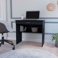 Wenge Storage Desk with Drawer and Shelf