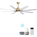 (same as W882P147244) 66 Inch Modern Smart Ceiling Fan With Dimmable Led Light 8 ABS Blades Remote Control Reversible DC Motor For Home Office