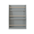 3-Tier Kids Book Shelf in Gray, Made of MDF and Pine Wood, 22.8 x 7.1 x 31.5 Inches