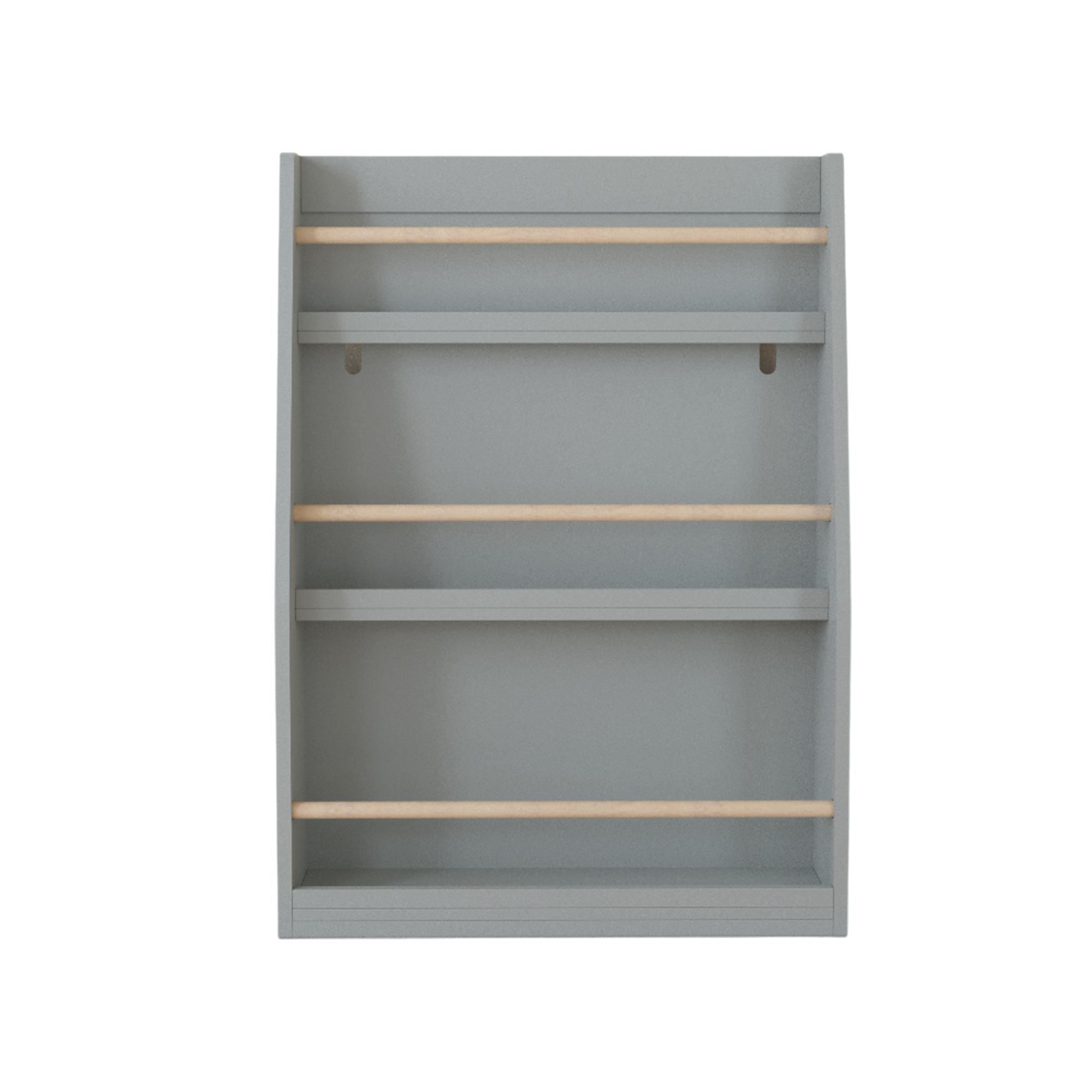 3-Tier Kids Book Shelf in Gray, Made of MDF and Pine Wood, 22.8 x 7.1 x 31.5 Inches