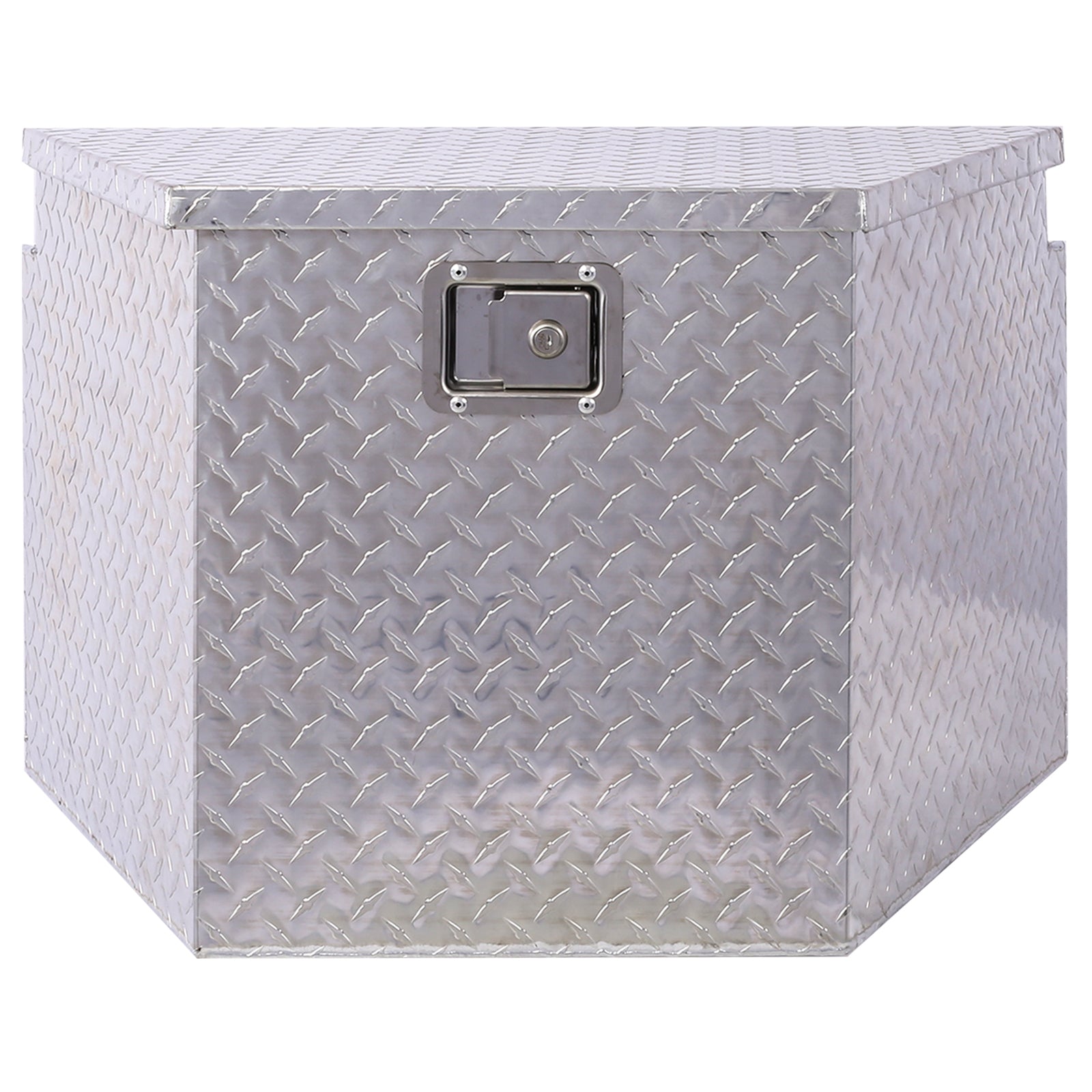 29inch Aluminum tool box,heavy duty truck bed tool box,outdoor trailer pickup storage tool box,RV storage organizer,underbody box w/lock keys,silver, 29x16.5x18.5inch