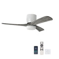 42' Solid Wood Ceiling Fan with Light-Flush Mount, Dc Motor ( Weathered Gray Walnut)