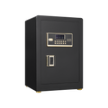 Solid Alloy Steel Digital Safe for Office Hotel Home, Black Metal Security Box with Keypad, Spare Key, LED Light, Mute Mode, Anti-Theft Storage for Documents Money Valuables