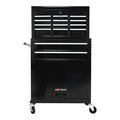 High Capacity Rolling Tool Chest with Wheels and Drawers, 8-Drawer Tool Storage Cabinet - Black
