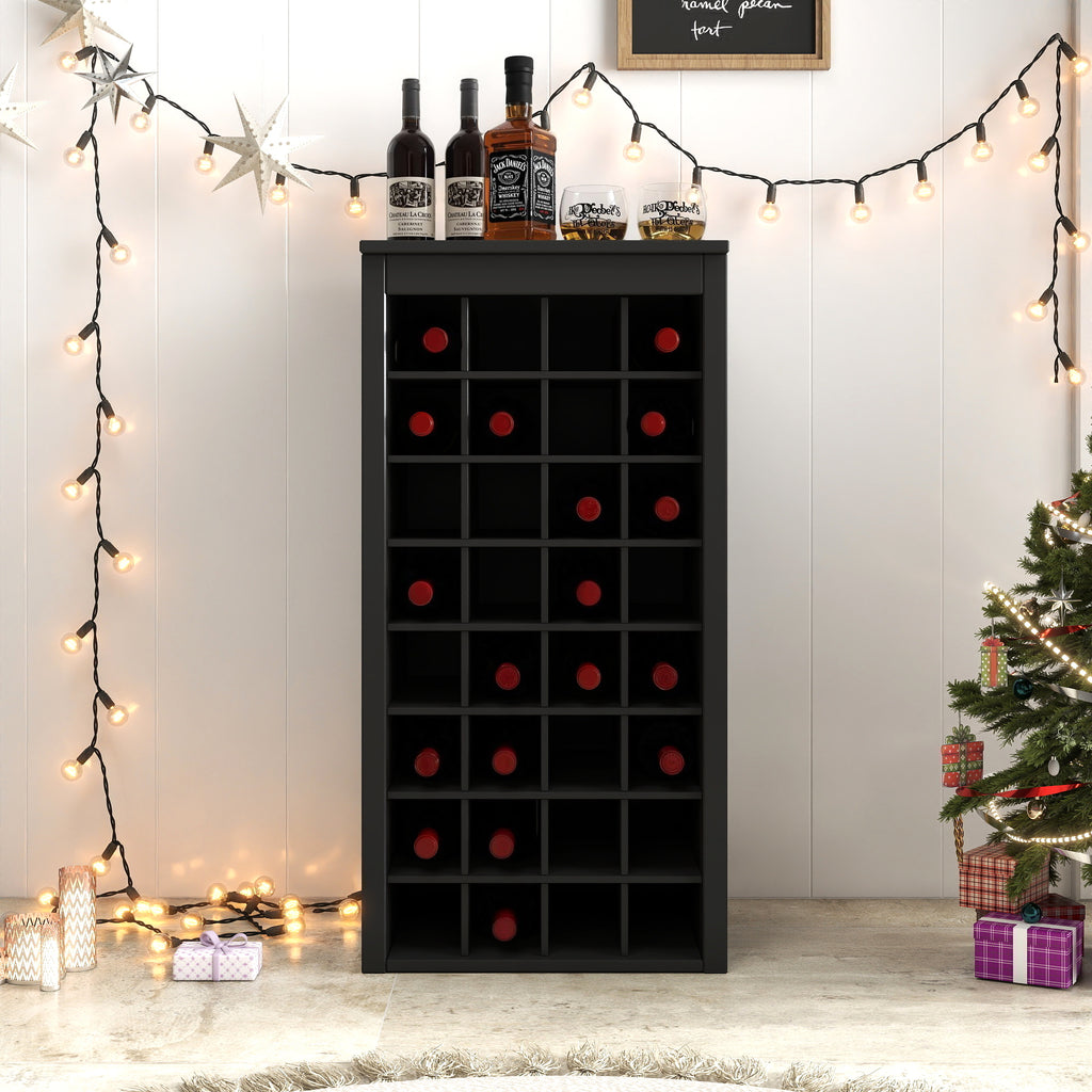 Black color modular 32  wine bar cabinet Buffet Cabinet