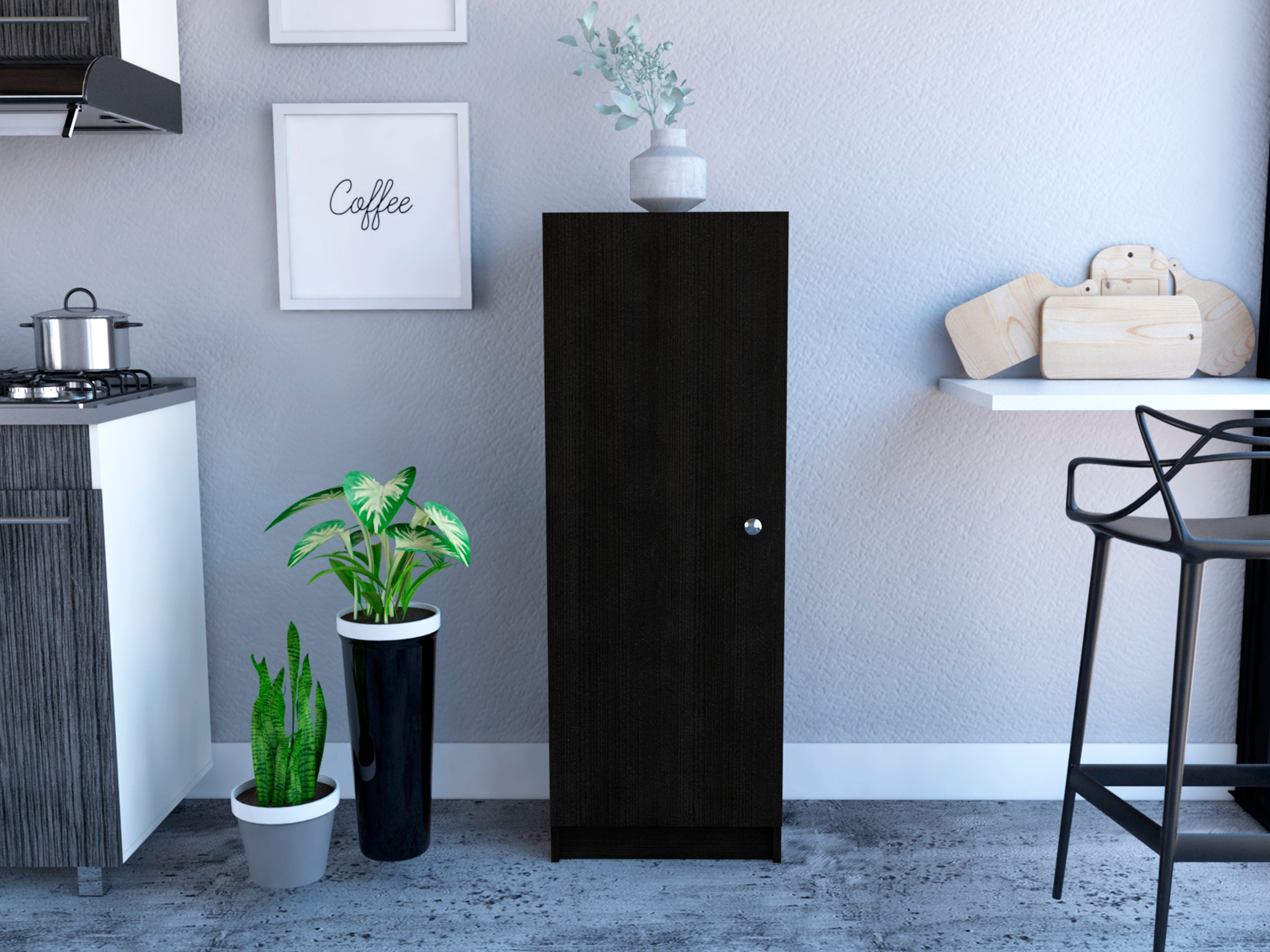 Rectangle Pantry Cabinet Wenge