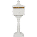 Cast Aluminum Mail Box,Postal Box , Mailbox Color White