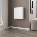 White Wall-Mounted Drop-Leaf Table
