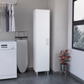 Laska 70' Tall Storage Cabinet Broom Closet with Broom Hangers,and Four Shelves