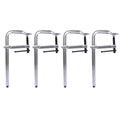 Bar Clamps Set, Drop Forged Steel Bar Clamps, Steel F Clamps for Welding, Woodworking, Metal working, DIY and Crafts,12 inch x 4-3/4 inch Throat,Pack of 4