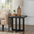Luno Contemporary End Table, Black