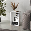 Everet 25' High 3-Tier Side Table Black Wengue - White