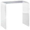 21' Long Rectangle All Acrylic 15mm Thick Waterfall Coffee Table, Clear