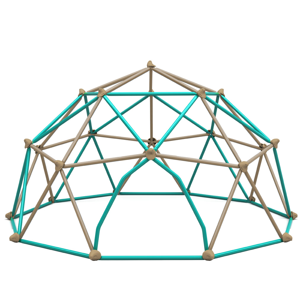 12ft Geometric Dome Climber Play Center, Kids Climbing Dome Tower, Rust & UV Resistant Steel Supporting 1000 LBS