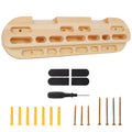 Climbing Hangboard Rock Climbing Training,Rock Climbing Fingerboard, Wooden Climbing Board Trainer for Strengthen Fingers and Grip