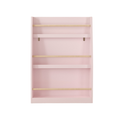 3-Tier Kids Book Shelf, Pink MDF & Pine Wood Storage Rack for Bedrooms, Playrooms, and Classrooms