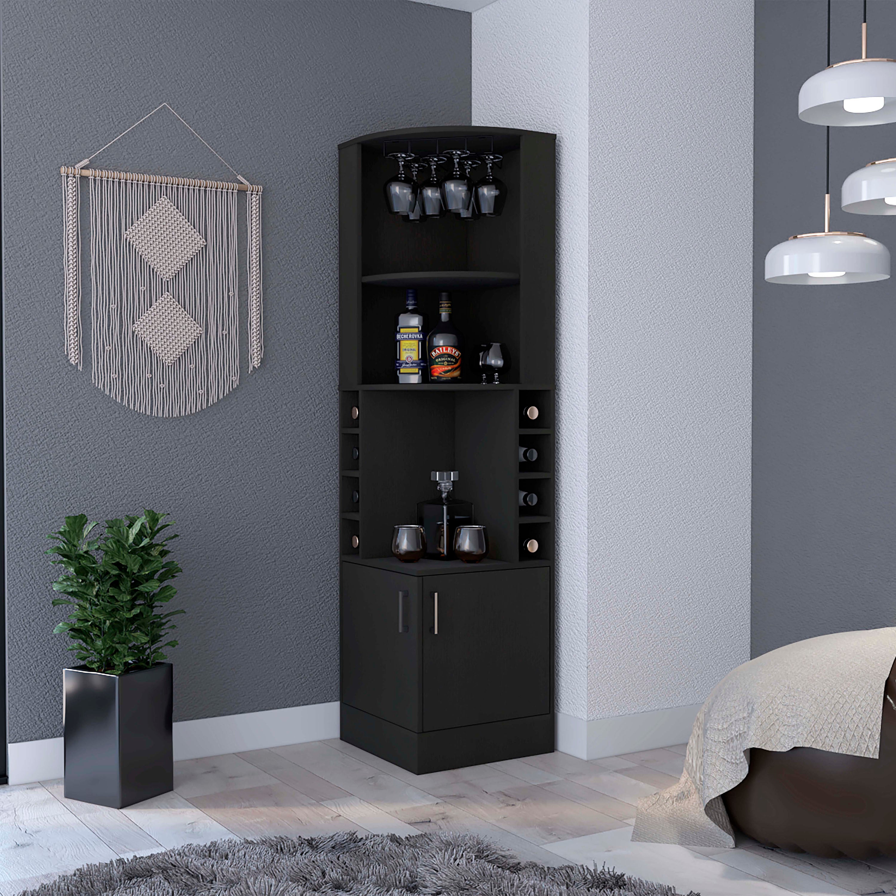 Syrah Corner Bar Cabinet