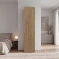 Natural Oak 4 Shelves Storage Cabinet