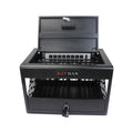 16 Bay Charging Cabinet for Laptop, Chromebook, Locking Charging Station-Black