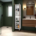 Light Beige and White 2-Door Wall Cabinet