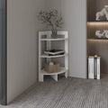 Riga Corner 3-Tier Shelf Side Table  31.7' High , Sofa Table, End Table with Tray