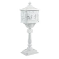 Mailbox Cast Aluminum White Mail Box Postal Box Security Heavy Duty New