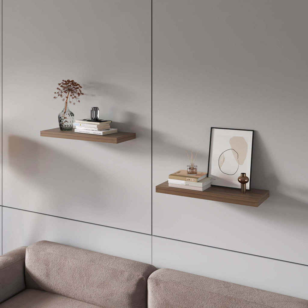 Natural Walnut Floating Shelf