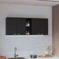 59-inch Four Swing Doors Wall Cabinet Wenge