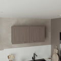 Zurich Wall Cabinet, Double Door, Wide, One Shelf, Kitchen, Storage Cabinet, Light Gray
