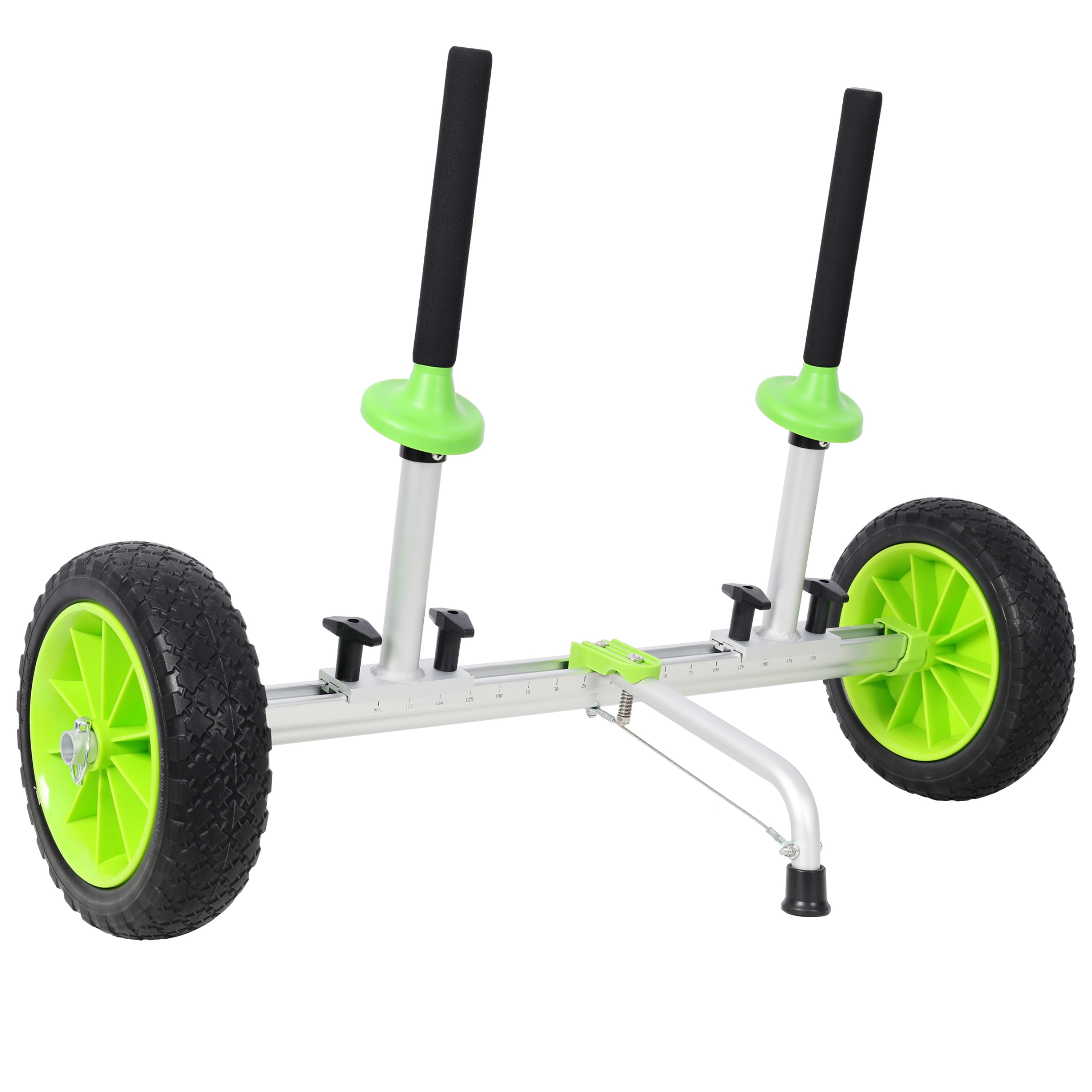 Sit On Top Kayak Cart, Heavy-Duty Plug-in Kayak Cart Dolly with 10 Inch PU Wheels,Width Adjustable