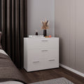 Alpine Wide Four Drawer Dresser, Bedroom Storage, White