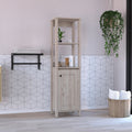 St. Clair Linen Cabinet, Two Interior  Shelves, Two Open Shelves, Single Door