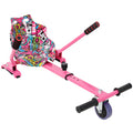Hoverboard Seat Attachment Go-Kart,Fits 6.5' 8'10' Hoverboards,Sturdy Adjustable Off-Road Frame,Hover Cart for Family Fun,not include Hoverboard,Pink