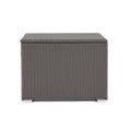 Santa Rosa Outdoor Storage Box Grey Rattan 33.5 Inches
