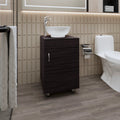 Wengue Bathroom Vanity with Integrated Sink