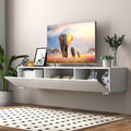 Modern Entertainment Center with Storage   Media Console for Living Room
