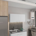 Napoles 39' W Double Door Wall Cabinet White