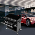 4-Drawer Rrolling Tool Box, 24.4' With 4 Wheels and Drawers With Tools, for Garage, Warehouse, Workshop, Shop,BLACK