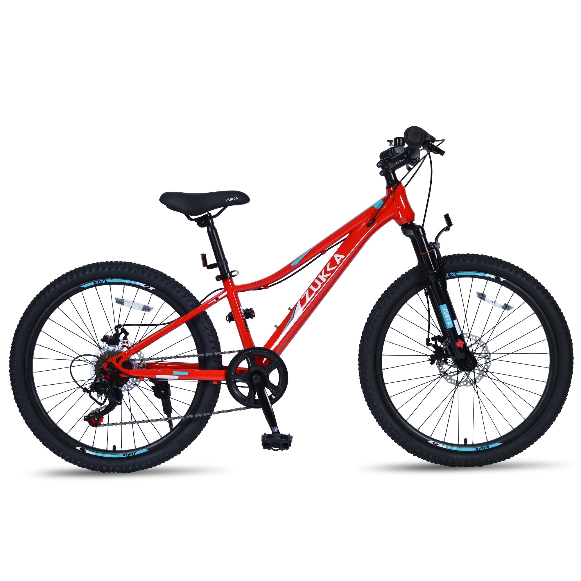 24 Inch 6-Speed Mountain Bike for Kids Boys and Girls